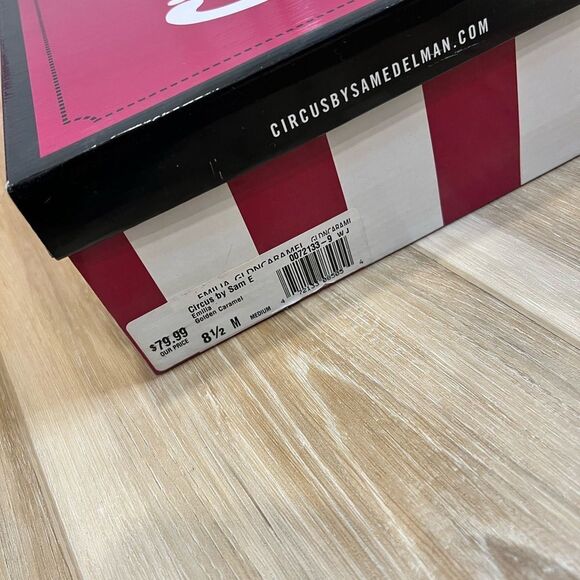 Circus by Sam Edelman Emilia Golden Carmel Strappy Heeled Sandals Size 8.5 - Picture 9 of 10